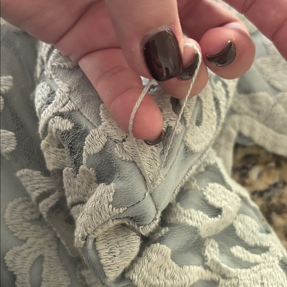 Tadashi Lace gown Dress Sz 12 - Picture 10 of 10